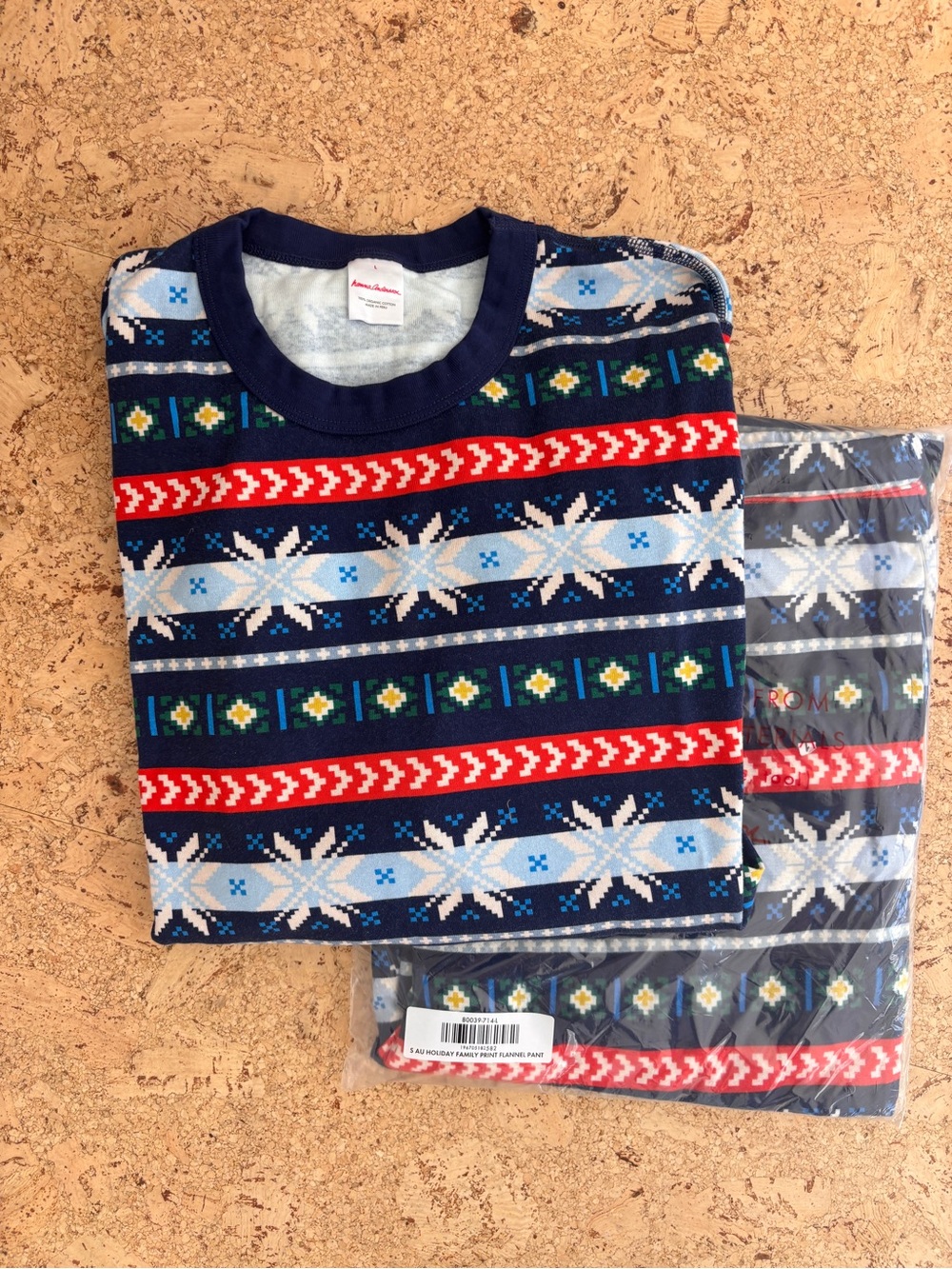 Hanna Andersson men’s/unisex holiday pajamas 100% cotton
